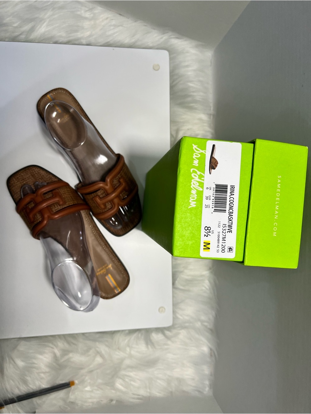 Sam Edelman Irina Slide Sandal in Brown - Picture 2 of 7